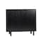Flash Furniture Elmont Bar and Sideboard w/Shaker Style Single Door Cabinet w/Hanging Glass and Shelves, Black NAN-F-HY-B23113-BLK-GG - alternate 10